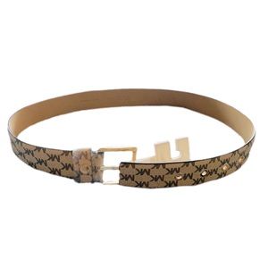NWT Michael Kors logo Tan & Brown belt